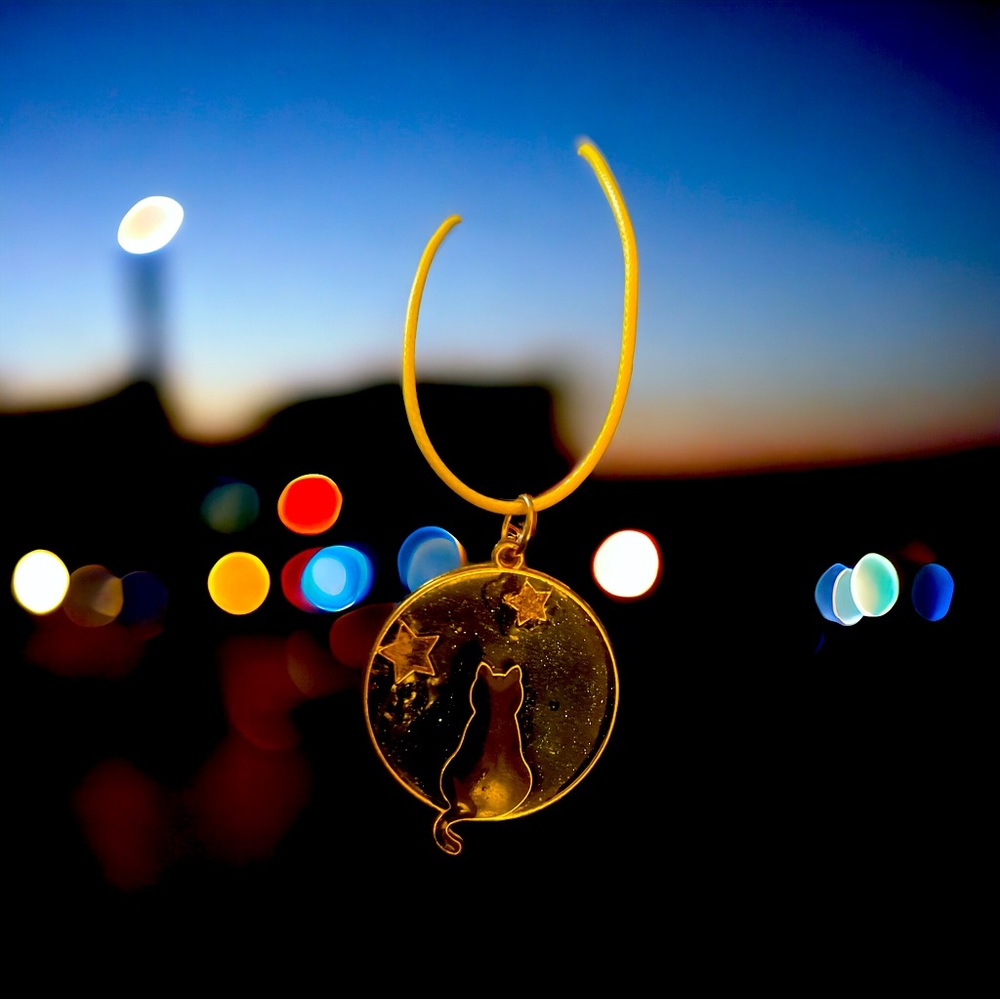 Cat & Moon necklace